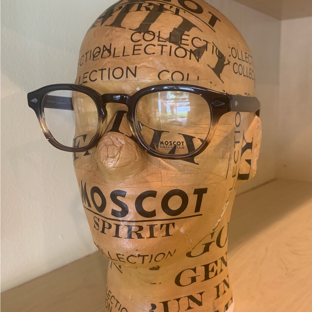 Moscot Originals Nyc Lemtosh Grey-Brown Fade 46mm Round Eyeglasses